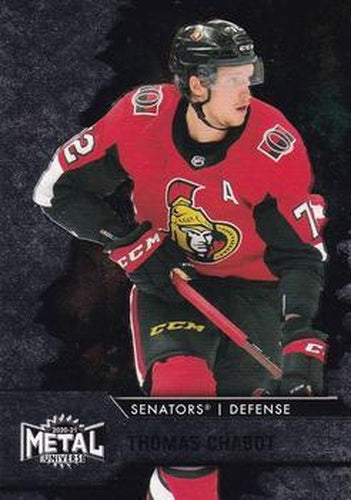 #58 Thomas Chabot - Ottawa Senators - 2020-21 Skybox Metal Universe Hockey