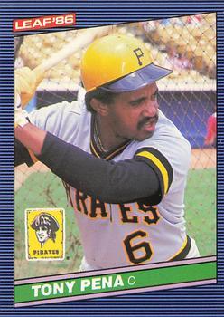 #58 Tony Pena - Pittsburgh Pirates - 1986 Leaf Baseball