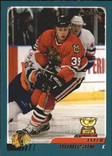 #58 Tyler Arnason - Chicago Blackhawks - 2003-04 O-Pee-Chee Hockey