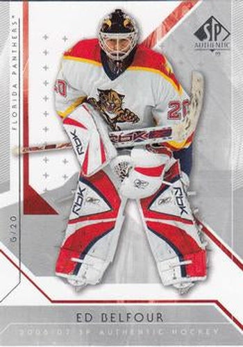 #58 Ed Belfour - Florida Panthers - 2006-07 SP Authentic Hockey