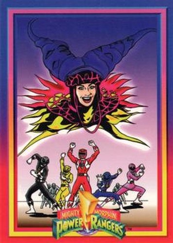 #58 Rita Attacks The Power Rangers - 1994 Collect-A-Card Power Rangers
