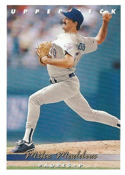 #58 Mike Maddux - San Diego Padres - 1993 Upper Deck Baseball