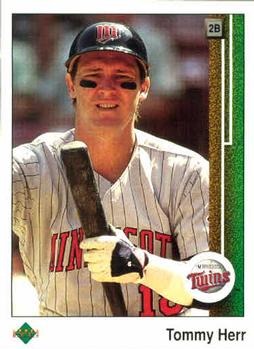 #558 Tommy Herr - Minnesota Twins - 1989 Upper Deck Baseball