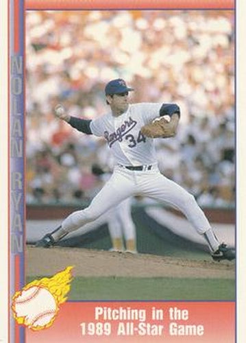 #58 Pitching in 1989 All-Star Game - Texas Rangers - 1991 Pacific Nolan Ryan Texas Express I Baseball