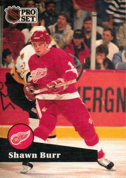 #58 Shawn Burr - 1991-92 Pro Set Hockey