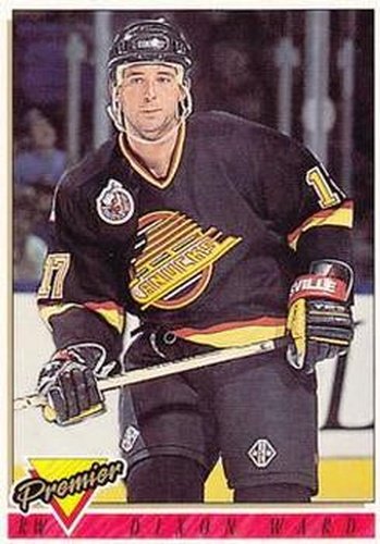 #58 Dixon Ward - Vancouver Canucks - 1993-94 Topps Premier Hockey