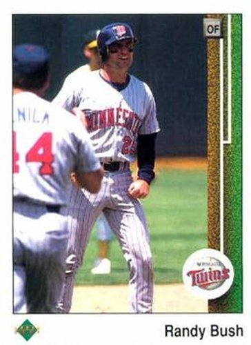 #158 Randy Bush - Minnesota Twins - 1989 Upper Deck Baseball