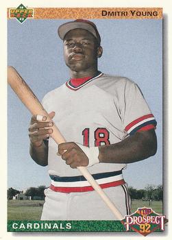 #58 Dmitri Young - St. Louis Cardinals - 1992 Upper Deck Baseball