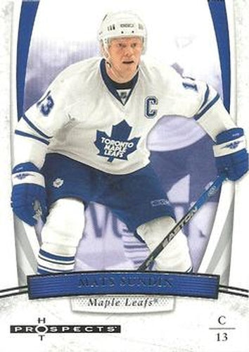 #58 Mats Sundin - Toronto Maple Leafs - 2007-08 Fleer Hot Prospects Hockey