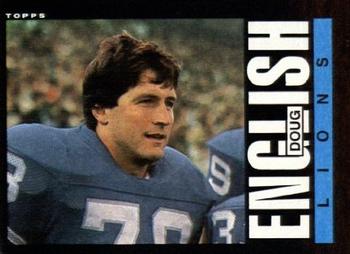 #58 Doug English - Detroit Lions - 1985 Topps Football