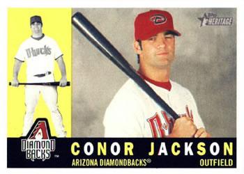 #58a Conor Jackson - Arizona Diamondbacks - 2009 Topps Heritage Baseball
