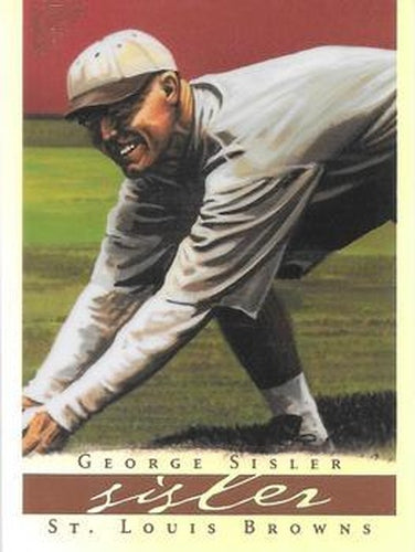 #58b George Sisler - St. Louis Browns - 2003 Topps Gallery Hall of Fame - Artist's Proofs Baseball