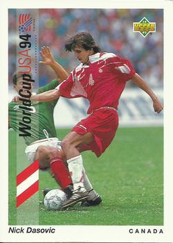#58 Nick Dasovic - Canada - 1993 Upper Deck World Cup Preview English/Spanish Soccer