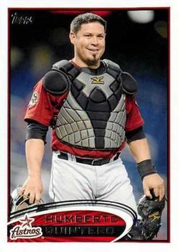 #590 Humberto Quintero - Houston Astros - 2012 Topps Baseball