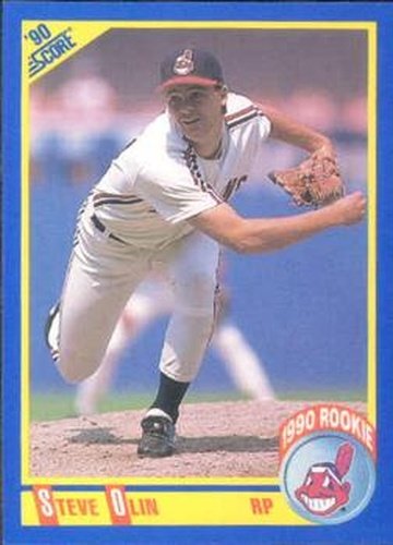 #590 Steve Olin - Cleveland Indians - 1990 Score Baseball