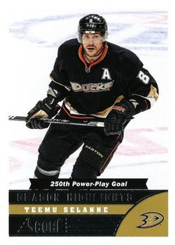 #590 Teemu Selanne - Anaheim Ducks - 2013-14 Score Hockey