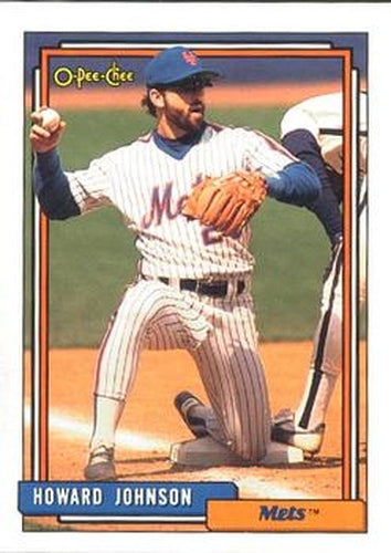 #590 Howard Johnson - New York Mets - 1992 O-Pee-Chee Baseball