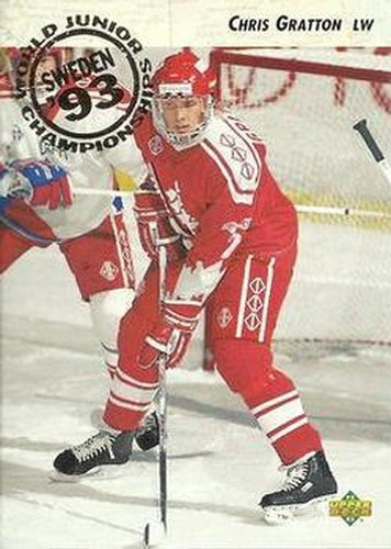 #590 Chris Gratton - Canada - 1992-93 Upper Deck Hockey