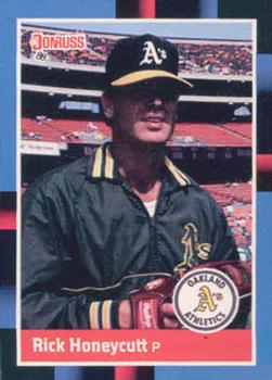 #590 Rick Honeycutt - Oakland Athletics - 1988 Donruss Baseball