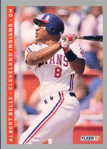 #590 Albert Belle - Cleveland Indians - 1993 Fleer Baseball