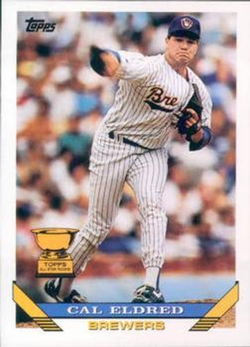 #590 Cal Eldred - Milwaukee Brewers - 1993 Topps Baseball