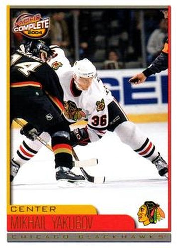 #590 Mikhail Yakubov - Chicago Blackhawks - 2003-04 Pacific Complete Hockey