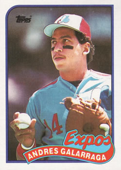 #590 Andres Galarraga - Montreal Expos - 1989 Topps Baseball