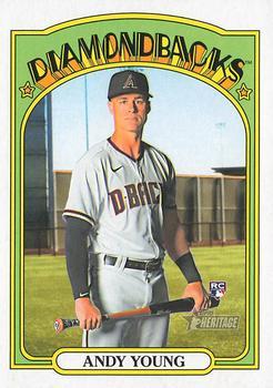 #590 Andy Young - Arizona Diamondbacks - 2021 Topps Heritage Baseball