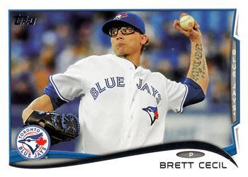 #590 Brett Cecil - Toronto Blue Jays - 2014 Topps Baseball