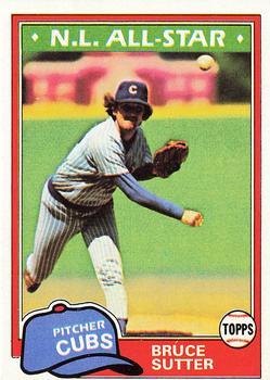 #590 Bruce Sutter - Chicago Cubs - 1981 Topps Baseball