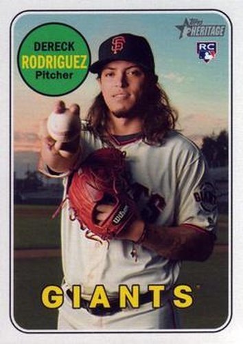 #590 Dereck Rodriguez - San Francisco Giants - 2018 Topps Heritage Baseball