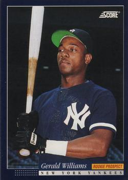 #590 Gerald Williams - New York Yankees -1994 Score Baseball