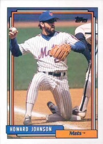 #590 Howard Johnson - New York Mets - 1992 Topps Baseball