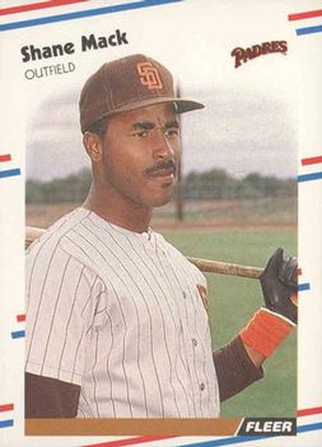 #590 Shane Mack - San Diego Padres - 1988 Fleer Baseball