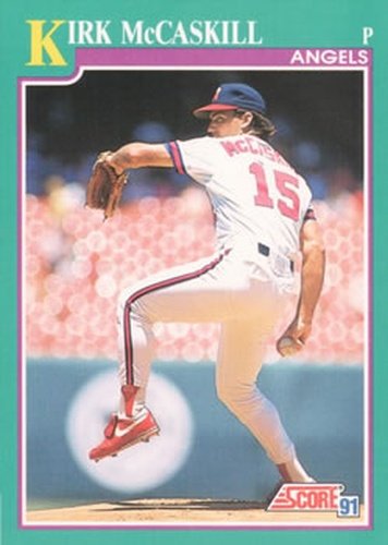 #590 Kirk McCaskill - California Angels - 1991 Score Baseball