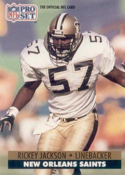 #590 Rickey Jackson - New Orleans Saints - 1991 Pro Set Football