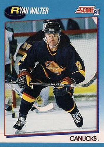 #591 Ryan Walter - Vancouver Canucks - 1991-92 Score Canadian Bilingual Hockey