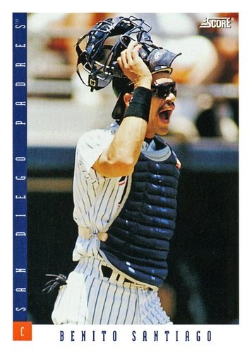 #591 Benito Santiago - San Diego Padres - 1993 Score Baseball