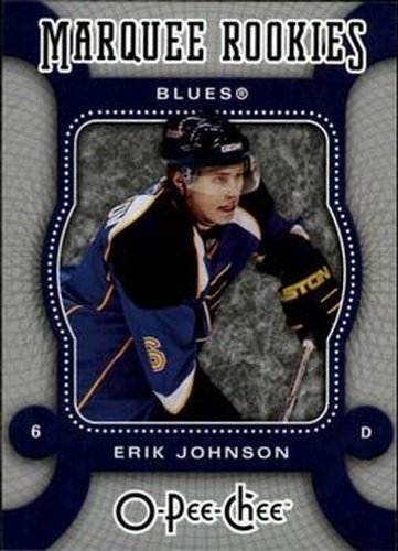 #591 Erik Johnson - St. Louis Blues - 2007-08 O-Pee-Chee Hockey