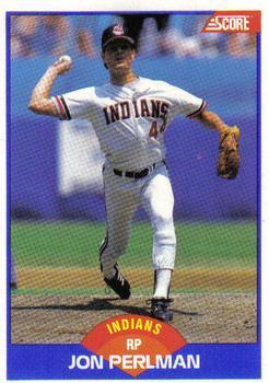 #591 Jon Perlman - Cleveland Indians - 1989 Score Baseball