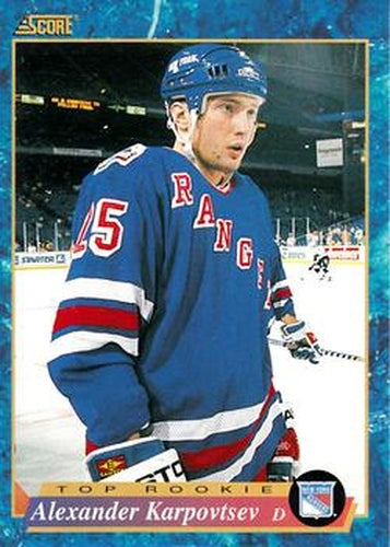 #591 Alexander Karpovtsev - New York Rangers - 1993-94 Score Canadian Hockey