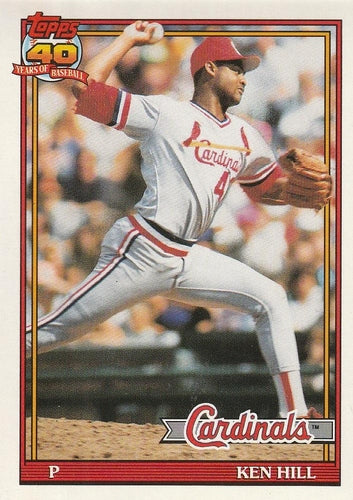 #591 Ken Hill - St. Louis Cardinals - 1991 O-Pee-Chee Baseball
