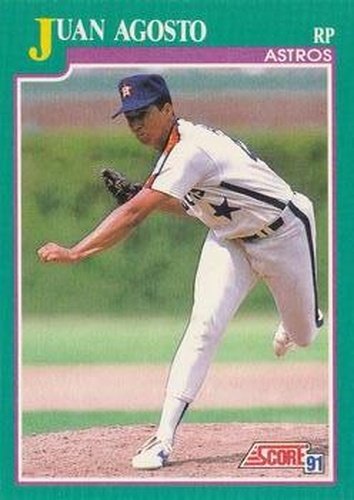 #591 Juan Agosto - Houston Astros - 1991 Score Baseball