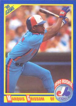 #591 Marquis Grissom - Montreal Expos - 1990 Score Baseball