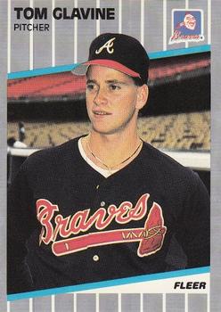 #591 Tom Glavine - Atlanta Braves - 1989 Fleer Baseball