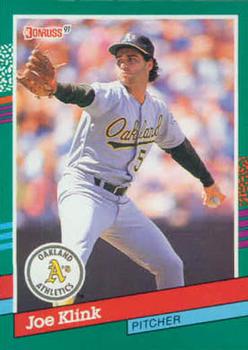 #591 Joe Klink - Oakland Athletics - 1991 Donruss Baseball