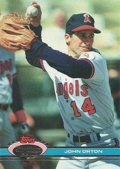 #591 John Orton - California Angels - 1991 Stadium Club Baseball