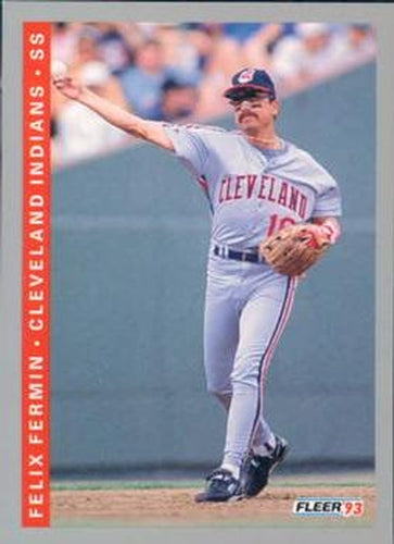 #591 Felix Fermin - Cleveland Indians - 1993 Fleer Baseball