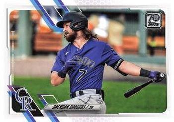 #591 Brendan Rodgers - Colorado Rockies - 2021 Topps Baseball