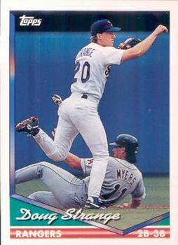 #591 Doug Strange - Texas Rangers - 1994 Topps Baseball